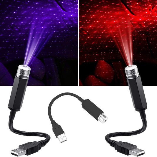 Iluminación LED Estrellada Para Techo De Coche — Ambiente Nocturno Mágico 