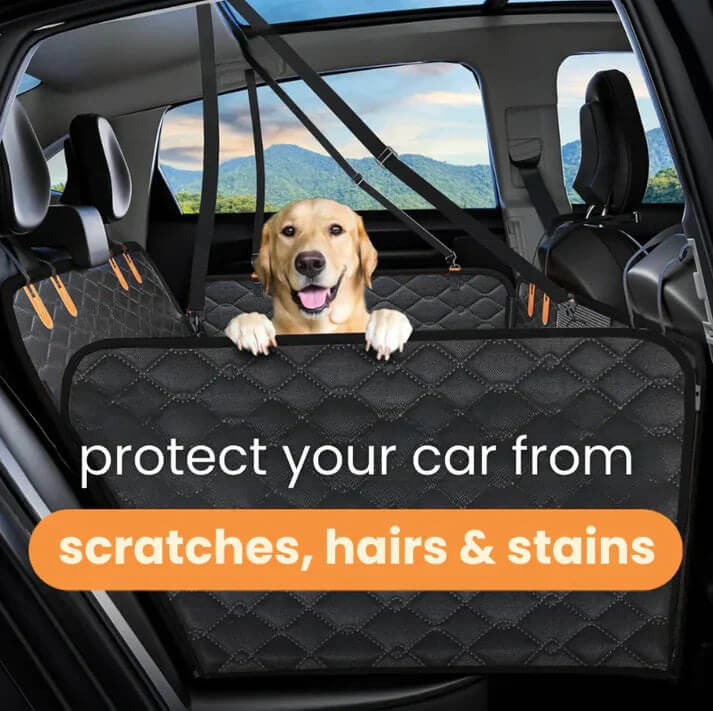 Capa de Banco de Carro para Cão – Impermeável & Antiderrapante com Cinto de Segurança 
