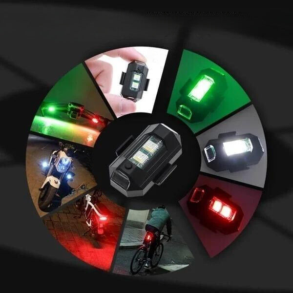 Lumini LED Anti-Coliziune Pentru Motocicletă – Securitate Și Stil 