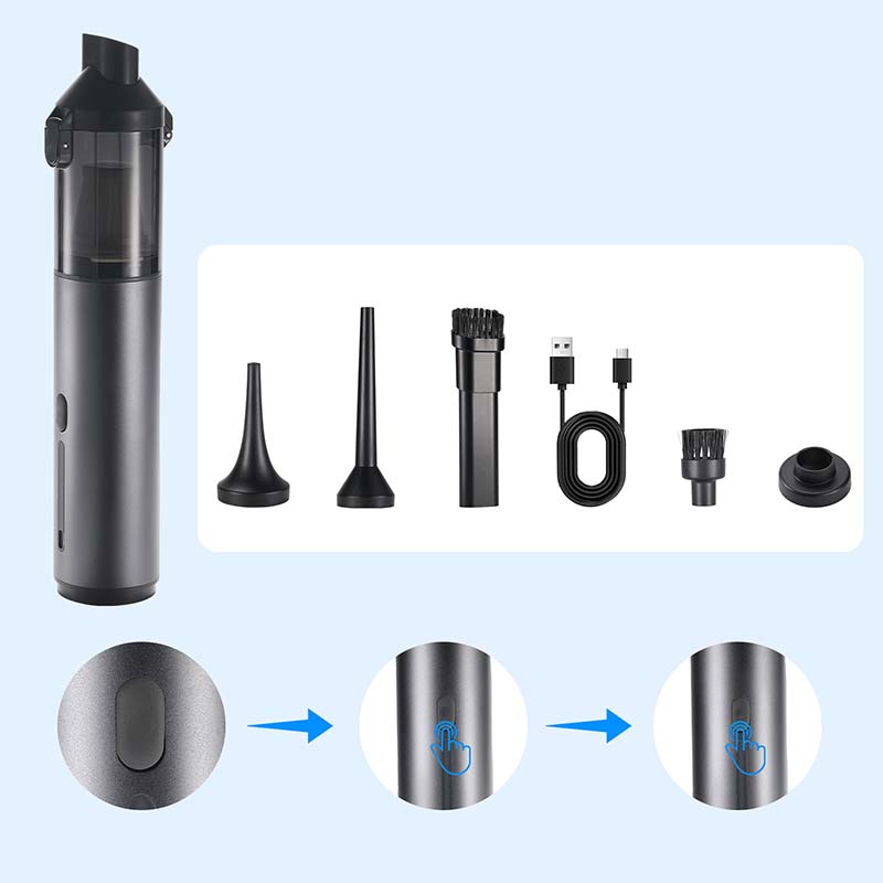 Aspirador sem fios de alto desempenho para automóvel - Limpeza rápida e utilização prática