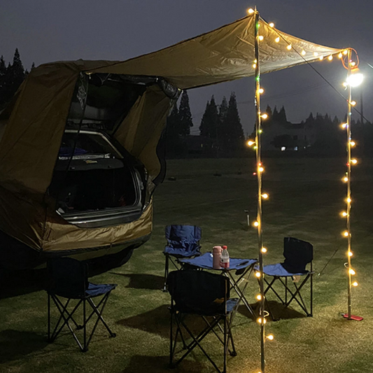 Toldo de Porta Traseira para Campismo — Abrigo Prático e Versátil 